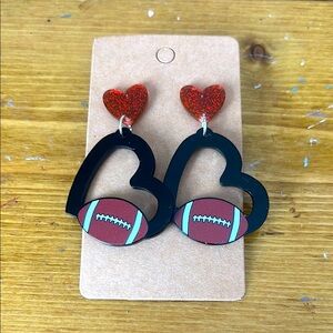 🍭 5 for $30 Football earrings